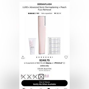 Dermaflash dermaplanning and peach fuzz removal